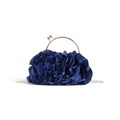 Bolsa Top Handle Babados Azul Marinho