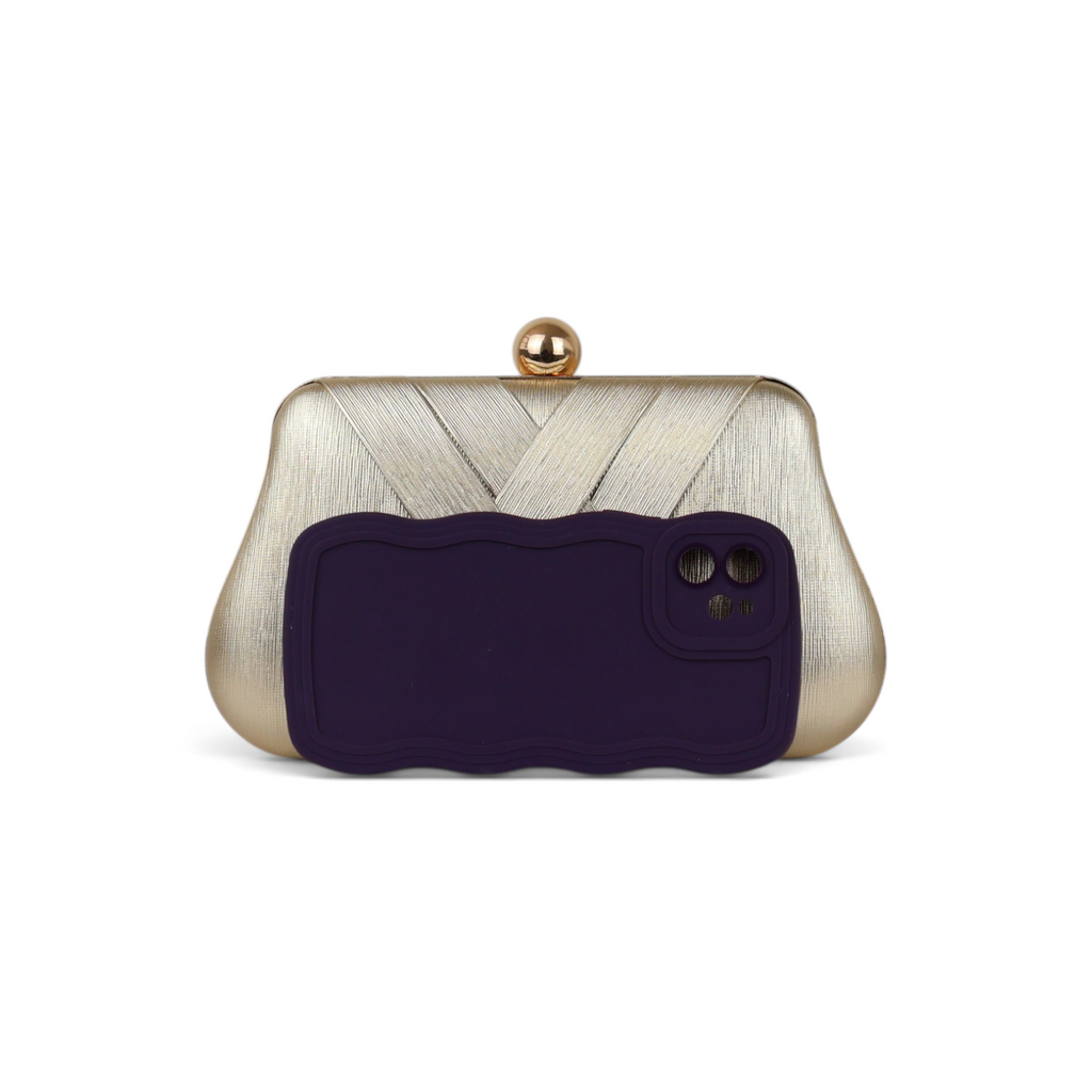 Bolsa Clutch Festa Dourada