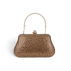 Bolsa Clutch Festa Pedraria Rosê Gold