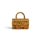 Bolsa Top Handle Transversal Bambu Natural