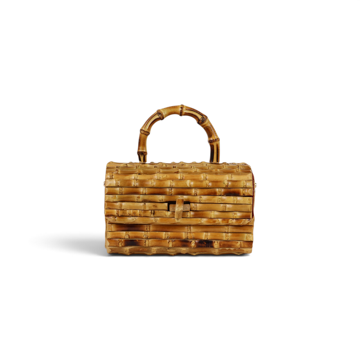 Bolsa Top Handle Transversal Bambu Natural