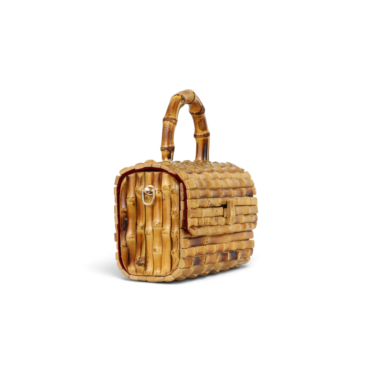 Bolsa Top Handle Transversal Bambu Natural