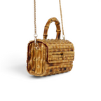 Bolsa Top Handle Transversal Bambu Natural