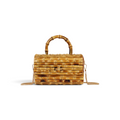 Bolsa Top Handle Transversal Bambu Natural