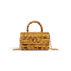 Bolsa Top Handle Transversal Bambu Natural