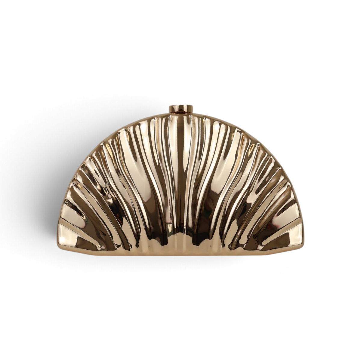 Bolsa de Festa Clutch Metal Dourada