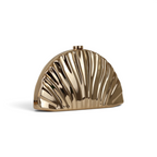 Bolsa de Festa Clutch Metal Dourada