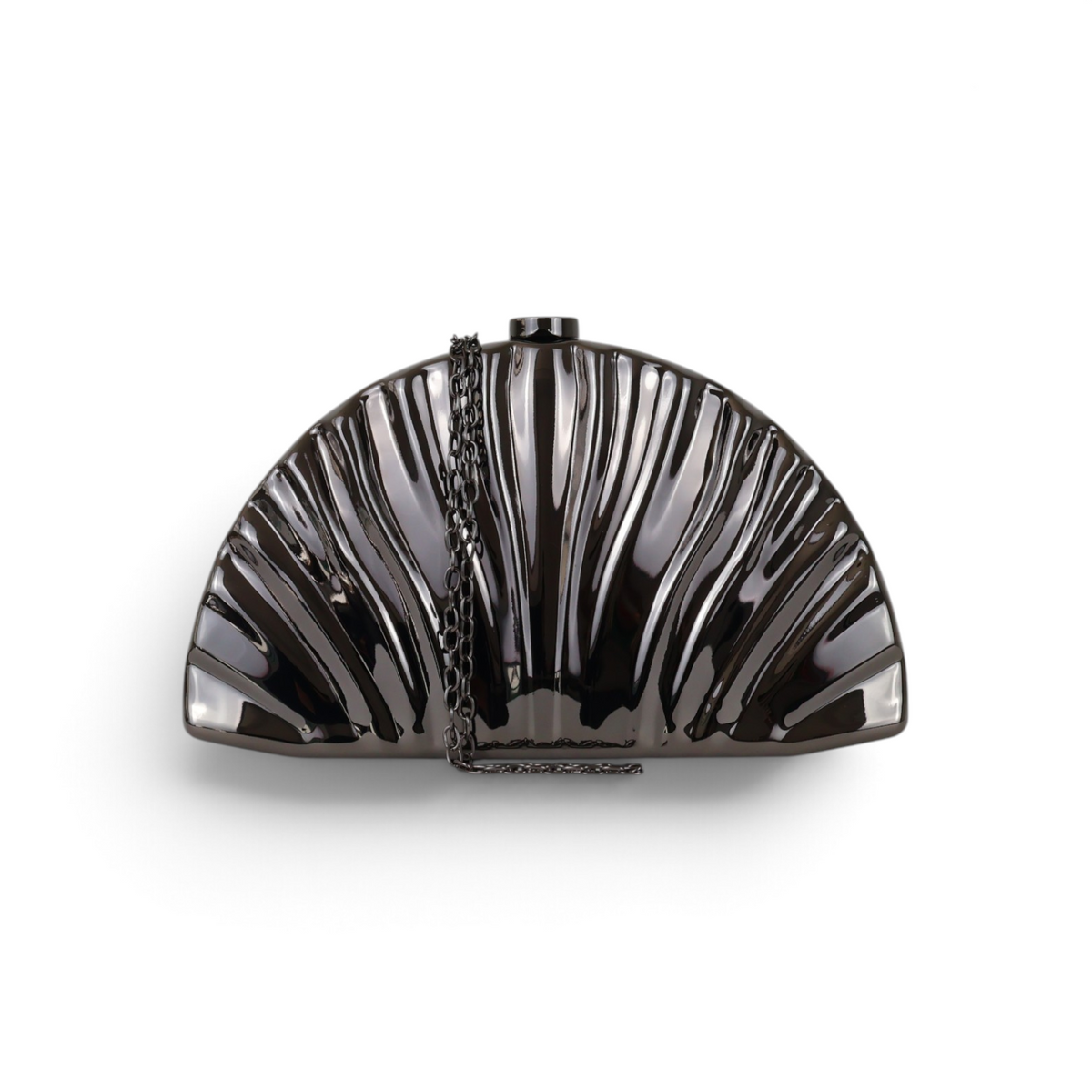 Bolsa de Festa Clutch Metal Grafite
