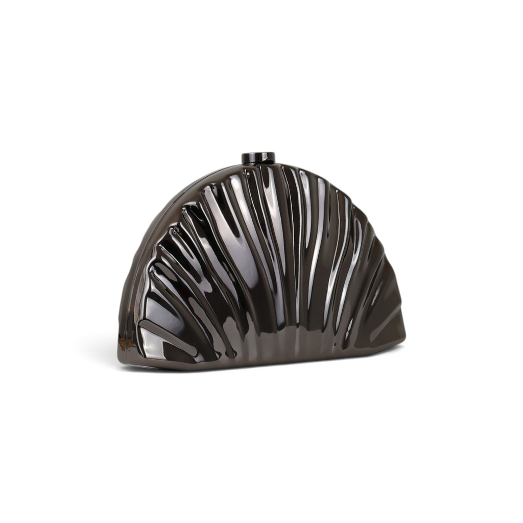 Bolsa de Festa Clutch Metal Grafite