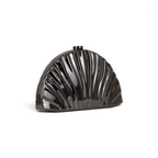 Bolsa de Festa Clutch Metal Grafite