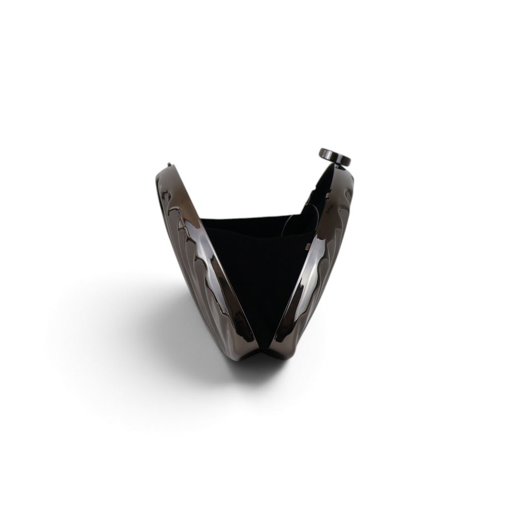 Bolsa de Festa Clutch Metal Grafite
