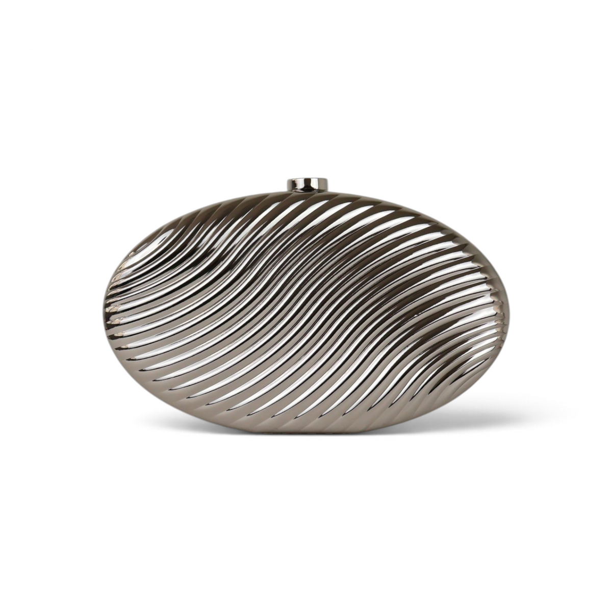 Bolsa de Festa Clutch Metal Prata