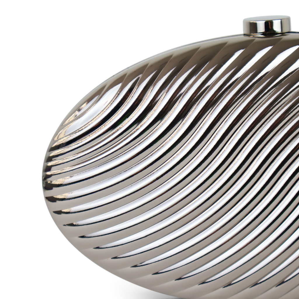 Bolsa de Festa Clutch Metal Prata