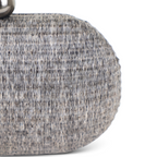Bolsa Clutch Festa Oval Palha Cinza