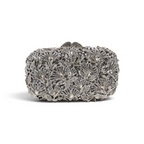Bolsa Festa Clutch Pedraria Strass Prata