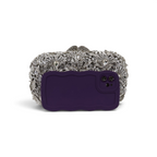 Bolsa Festa Clutch Pedraria Strass Prata