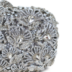Bolsa Festa Clutch Pedraria Strass Prata