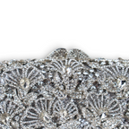 Bolsa Festa Clutch Pedraria Strass Prata