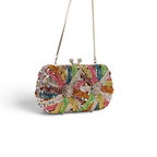Bolsa Festa Clutch Pedraria Strass Colorida
