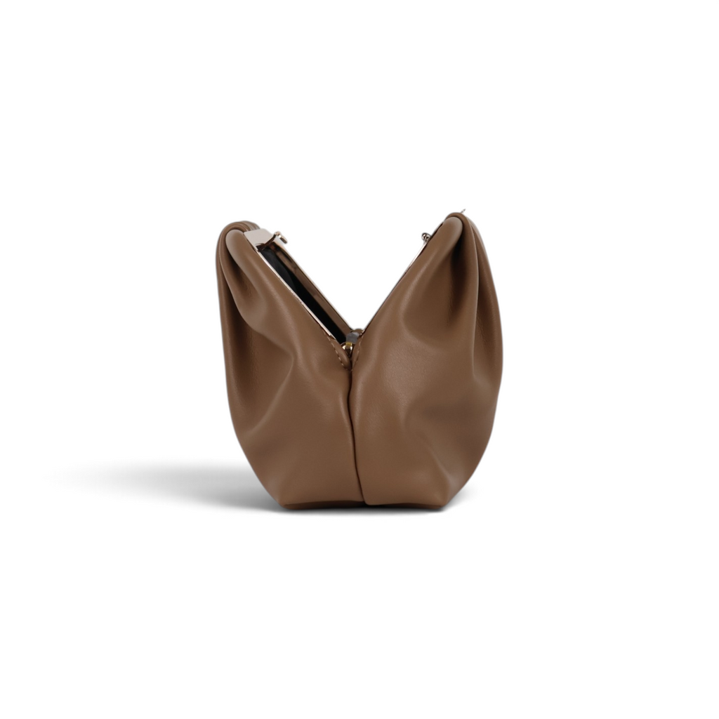 Bolsa Transversal Pouch Bege Caramelo