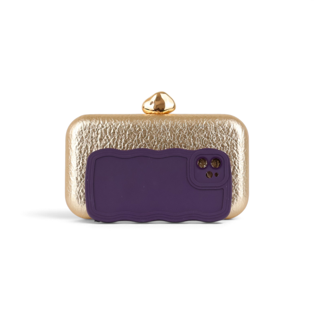 Bolsa Clutch Festa Dourada