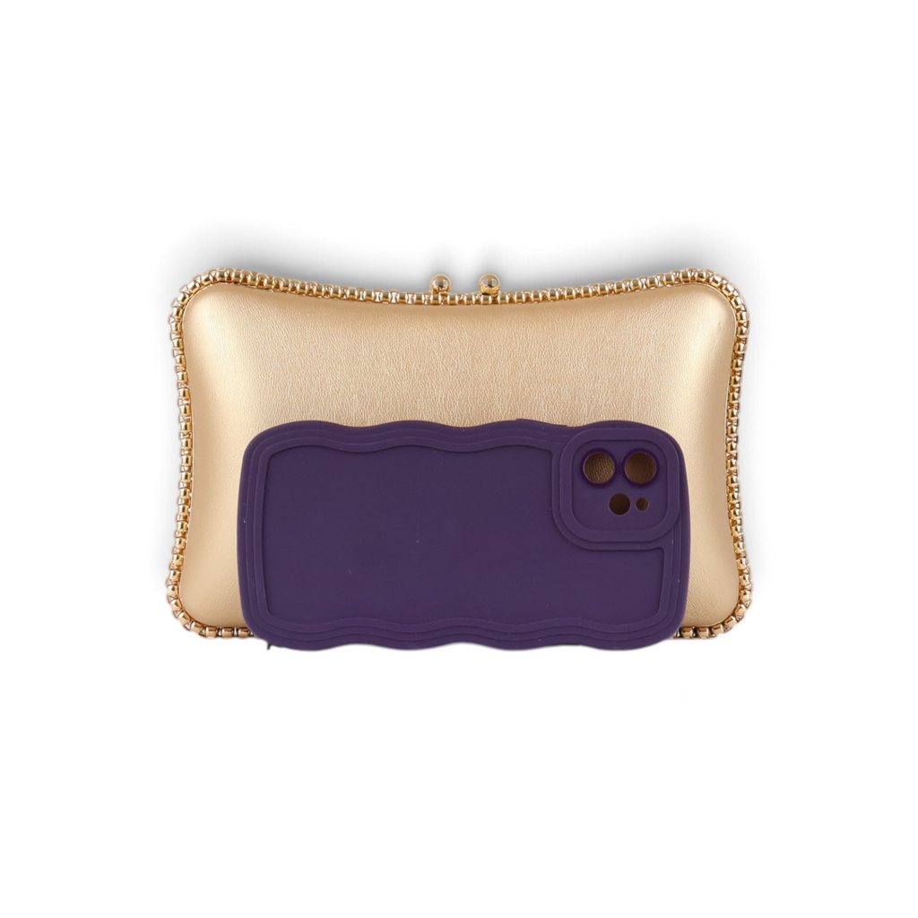 Bolsa Clutch Festa Dourada