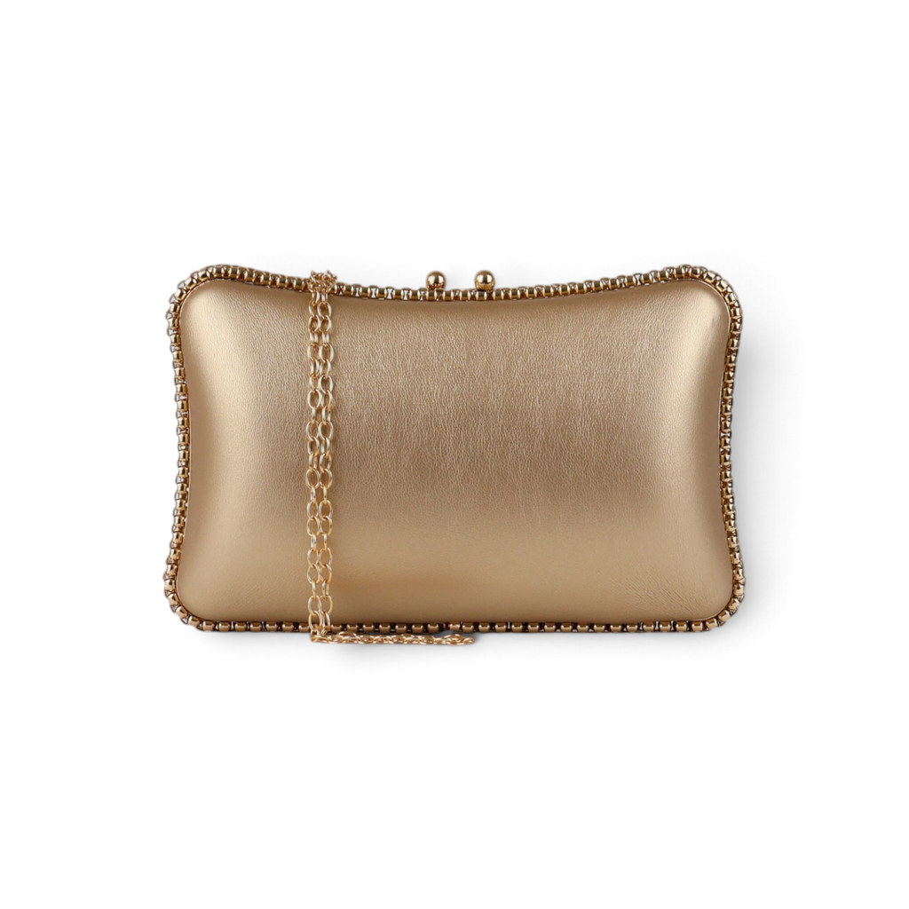 Bolsa Clutch Festa Dourada
