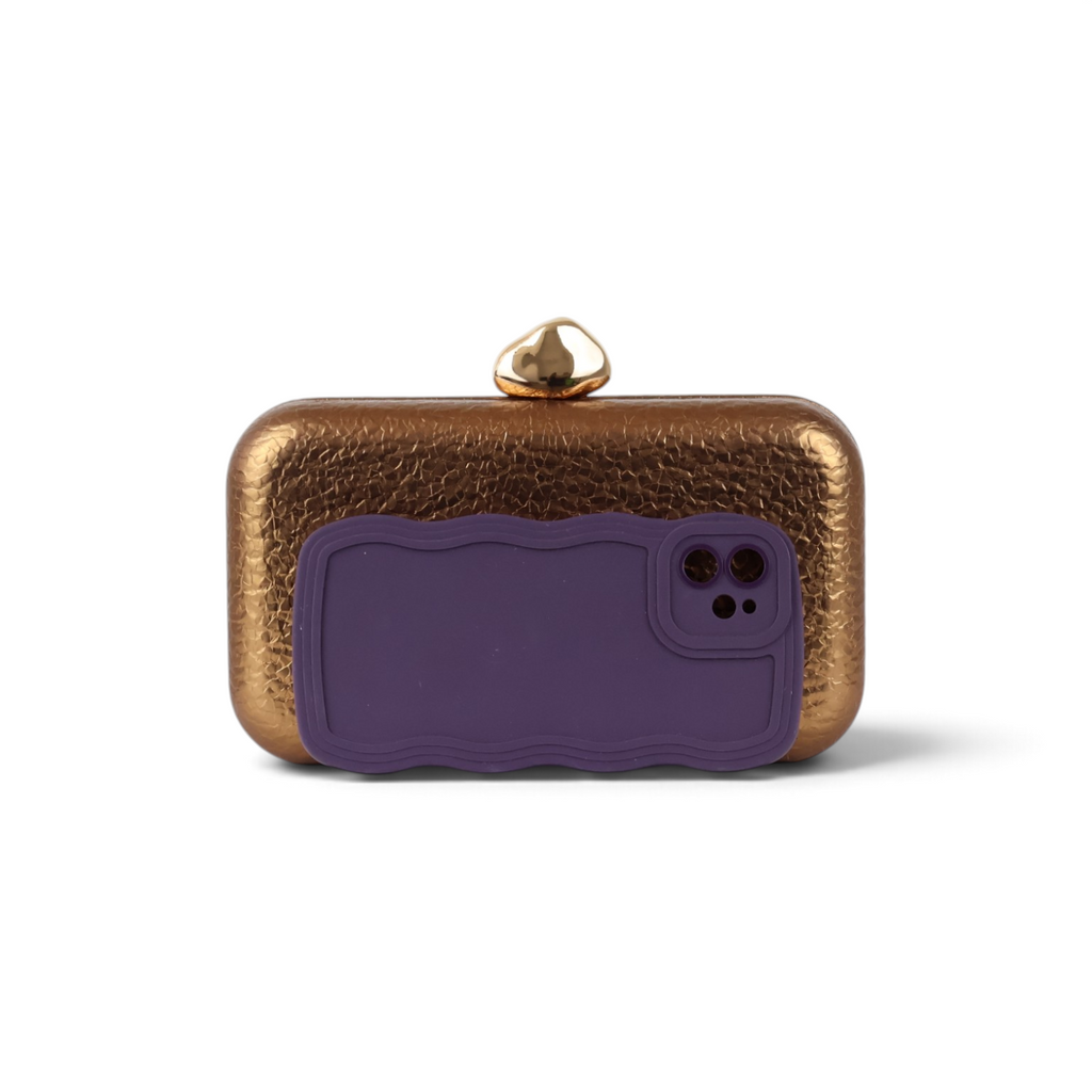 Bolsa Clutch Festa Bronze
