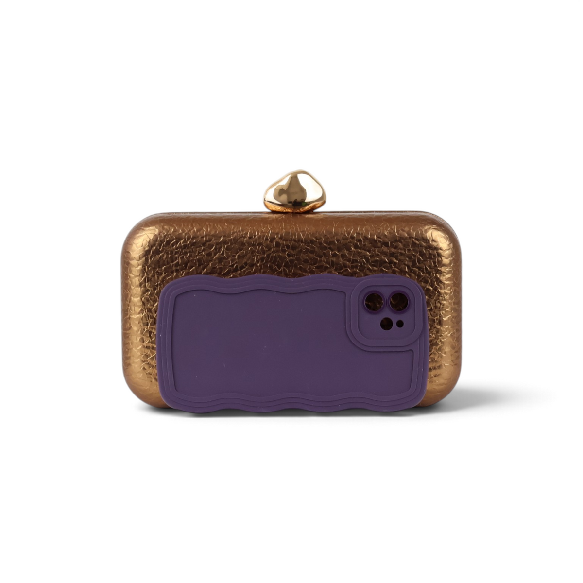 Bolsa Clutch Festa Bronze
