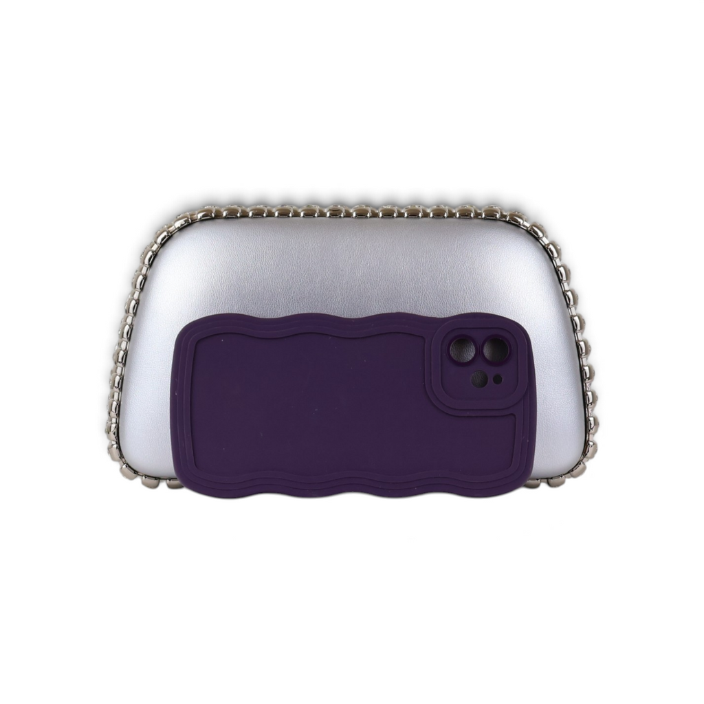 Bolsa Clutch Festa Prata