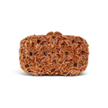 Bolsa Festa Clutch Pedraria Strass Laranja Âmbar