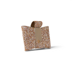 Bolsa Carteira Envelope Pedraria Bege