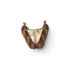 Bolsa Festa Clutch Pedraria Strass Dourado Claro e Escuro