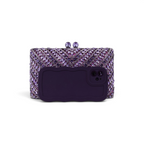 Bolsa Festa Clutch Pedraria Strass Lilás