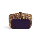 Bolsa Festa Clutch Pedraria Strass Dourado