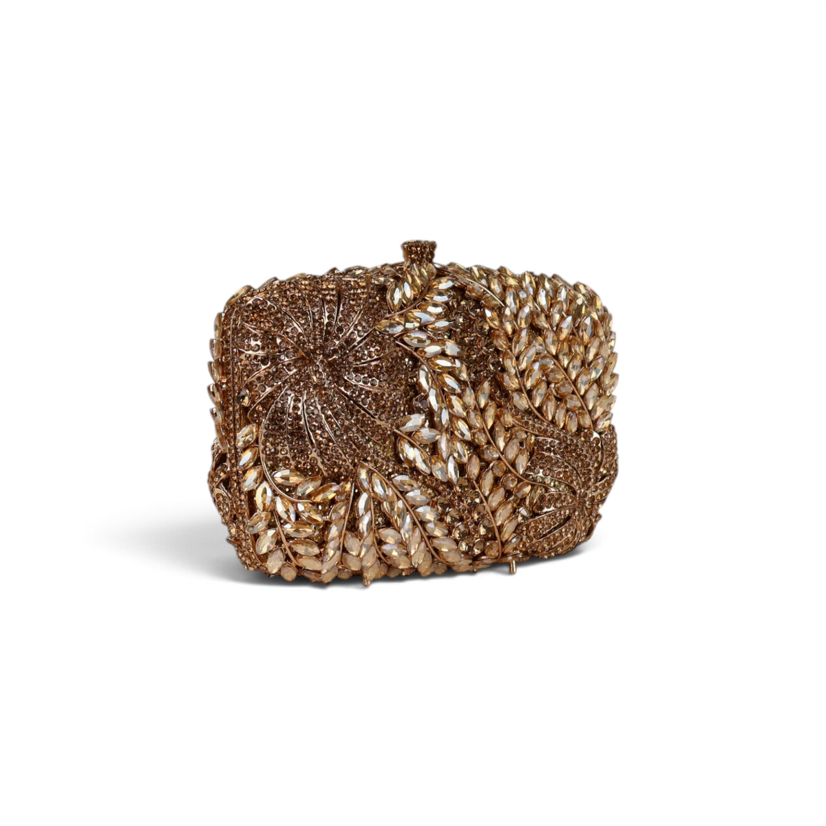 Bolsa Festa Clutch Pedraria Strass Dourado