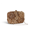 Bolsa Festa Clutch Pedraria Strass Dourado