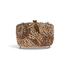 Bolsa Festa Clutch Pedraria Strass Dourado