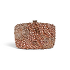 Bolsa Festa Clutch Pedraria Strass Champagne