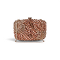 Bolsa Festa Clutch Pedraria Strass Champagne