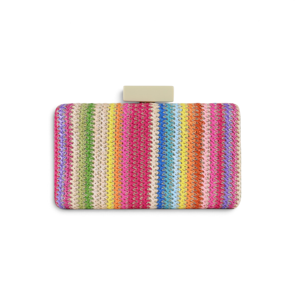 Bolsa Clutch Festa Palha Cores