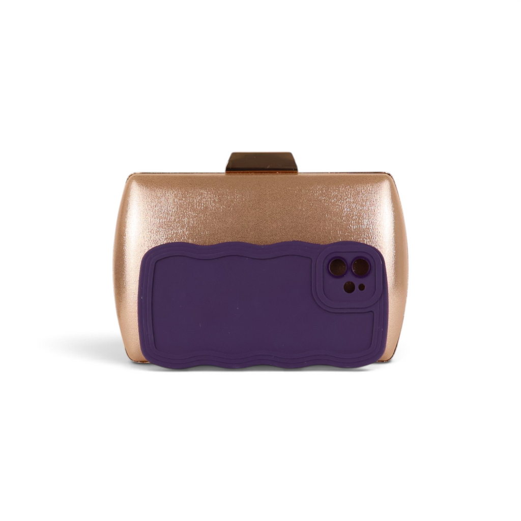 Bolsa Festa Clutch Rosê Gold