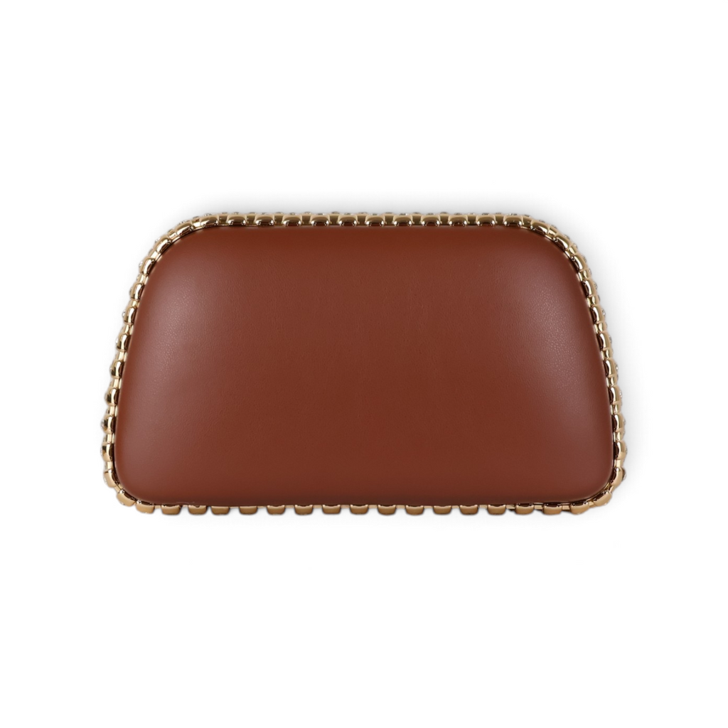 Bolsa Clutch Festa Marrom