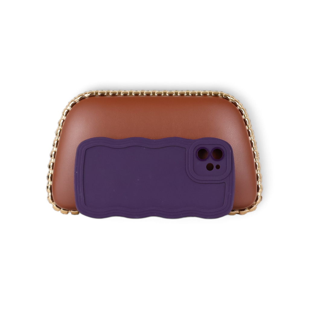 Bolsa Clutch Festa Marrom