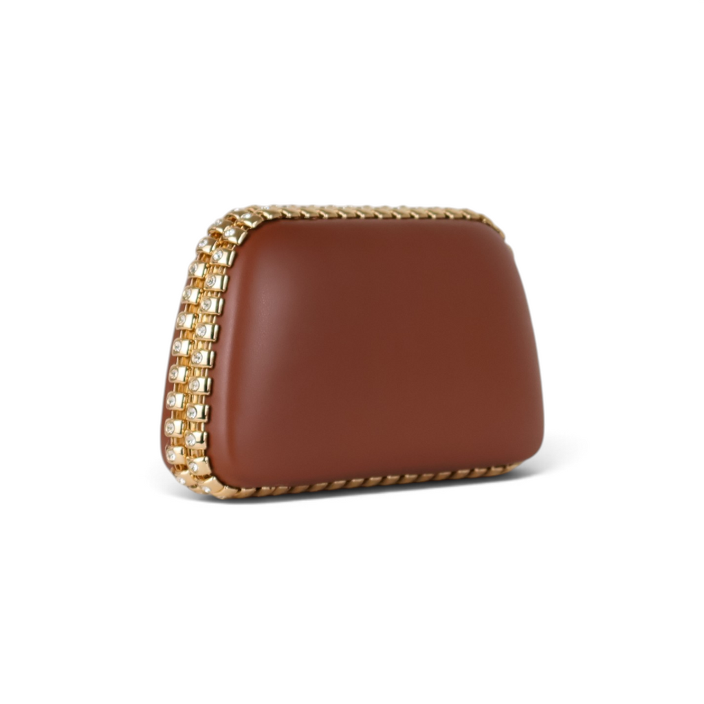 Bolsa Clutch Festa Marrom