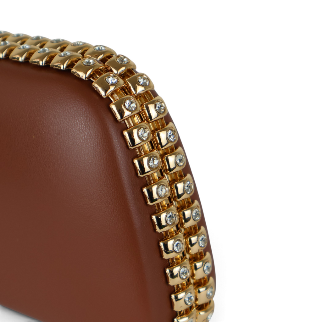 Bolsa Clutch Festa Marrom