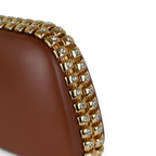 Bolsa Clutch Festa Marrom