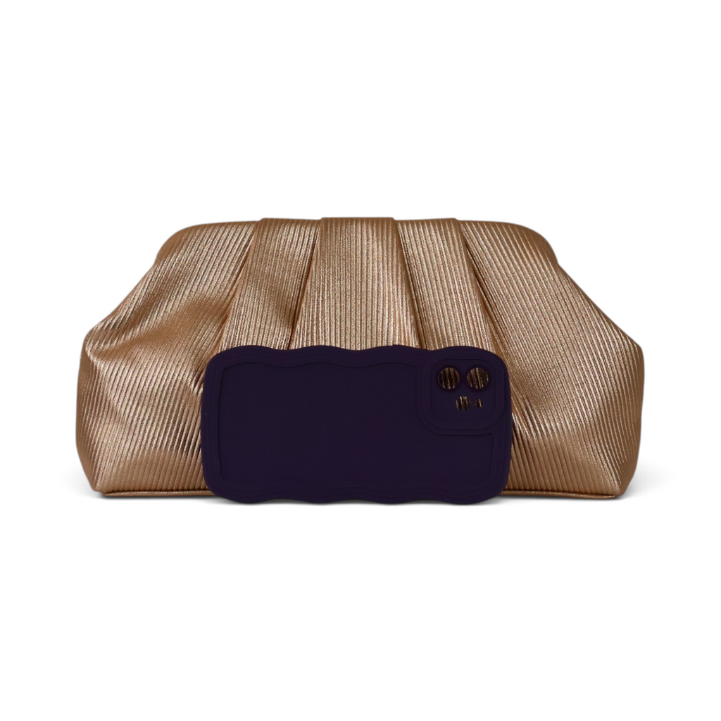 Bolsa Transversal Pouch Rosê Gold