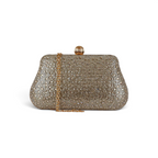 Bolsa Clutch Festa Pedraria Dourado