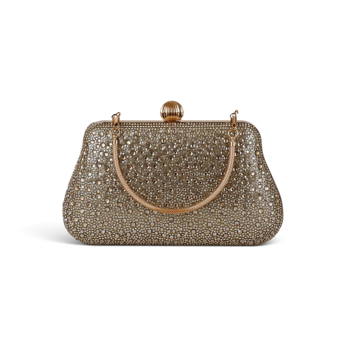 Bolsa Clutch Festa Pedraria Dourado